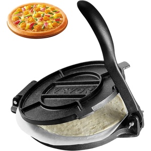 image:imageVEVOR Tortilla Press 10 Inch Tortilla and Roti Maker Cast Iron Heavy Duty Tortilladora Press PreSeasoned Pataconera with 100 Pcs Parchment Paper Dough Maker for Flour Tortilla Tawa10 inches