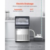 image:imageVEVOR 110lbs24H Commercial Ice Maker Machine with Drain Pump 33lbs Storage Capacity Ice Maker 50 Ice Cubes in 15 Minutes LED Digital Display Freestanding SelfCleaning for Bar Office Restaurant