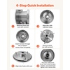 image:imageVEVOR 2PCS Grinding Sheets for Electric Grain Mill Grinder Cast Iron Dry Grinding Discs Replacement Grinding Plates Compatible with VEVOR HN2200 HN3000 Corn Spice Mill Grinder
