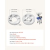 image:imageVEVOR 2PCS Grinding Sheets for Electric Grain Mill Grinder Marble Dry amp Wet Grinding Discs Replacement Grinding Plates Compatible with VEVOR GM002 Corn Spice Mill Grinder