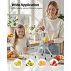 image:imageVEVOR 6Section Commercial Easy Wedger Stainless Steel Blade Fruit Lime Slicer Lemon Cutter for Home Bar Restaurant1 Blade  4Section
