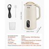 image:imageVEVOR 8in1 Nut Milk Maker 34 oz Soy Milk Maker with 180W Blending for Homemade Oat Nut Soy Juice Milkshake Rice Cereal PlantBased Beverages with SelfCleaning Boil Water 12Hour Delay20oz