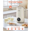 image:imageVEVOR 8in1 Nut Milk Maker 34 oz Soy Milk Maker with 180W Blending for Homemade Oat Nut Soy Juice Milkshake Rice Cereal PlantBased Beverages with SelfCleaning Boil Water 12Hour Delay34oz