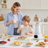 image:imageVEVOR 8in1 Nut Milk Maker 34 oz Soy Milk Maker with 180W Blending for Homemade Oat Nut Soy Juice Milkshake Rice Cereal PlantBased Beverages with SelfCleaning Boil Water 12Hour Delay34 oz