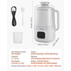image:imageVEVOR 8in1 Nut Milk Maker 34 oz Soy Milk Maker with 180W Blending for Homemade Oat Nut Soy Juice Milkshake Rice Cereal PlantBased Beverages with SelfCleaning Boil Water 12Hour Delay34 oz