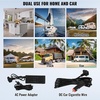 image:imageVEVOR CF55 12 Volt 58 Qt Refrigerator Dual Zone Portable Compressor 1224V DC and 110240V AC Freezer Fridge Cooler for Car Truck RV Camping and Home Use BlackGrayDual Zone 338QT