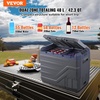 image:imageVEVOR CF55 12 Volt 58 Qt Refrigerator Dual Zone Portable Compressor 1224V DC and 110240V AC Freezer Fridge Cooler for Car Truck RV Camping and Home Use BlackGrayDual Zone 423QT