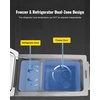 image:imageVEVOR CF55 12 Volt 58 Qt Refrigerator Dual Zone Portable Compressor 1224V DC and 110240V AC Freezer Fridge Cooler for Car Truck RV Camping and Home Use BlackGraySingle Zone 58QT