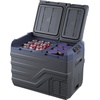 image:imageVEVOR CF55 12 Volt 58 Qt Refrigerator Dual Zone Portable Compressor 1224V DC and 110240V AC Freezer Fridge Cooler for Car Truck RV Camping and Home Use BlackGrayDual Zone 338QT