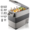 image:imageVEVOR CF55 12 Volt 58 Qt Refrigerator Dual Zone Portable Compressor 1224V DC and 110240V AC Freezer Fridge Cooler for Car Truck RV Camping and Home Use BlackGraySingle Zone 58QT