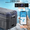 image:imageVEVOR CF55 12 Volt 58 Qt Refrigerator Dual Zone Portable Compressor 1224V DC and 110240V AC Freezer Fridge Cooler for Car Truck RV Camping and Home Use BlackGrayDual Zone 264QT