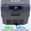 image:imageVEVOR CF55 12 Volt 58 Qt Refrigerator Dual Zone Portable Compressor 1224V DC and 110240V AC Freezer Fridge Cooler for Car Truck RV Camping and Home Use BlackGrayDual Zone 338QT