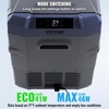 image:imageVEVOR CF55 12 Volt 58 Qt Refrigerator Dual Zone Portable Compressor 1224V DC and 110240V AC Freezer Fridge Cooler for Car Truck RV Camping and Home Use BlackGrayDual Zone 423QT
