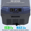 image:imageVEVOR CF55 12 Volt 58 Qt Refrigerator Dual Zone Portable Compressor 1224V DC and 110240V AC Freezer Fridge Cooler for Car Truck RV Camping and Home Use BlackGrayDual Zone 264QT