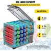 image:imageVEVOR CF55 12 Volt 58 Qt Refrigerator Dual Zone Portable Compressor 1224V DC and 110240V AC Freezer Fridge Cooler for Car Truck RV Camping and Home Use BlackGraySingle Zone 58QT