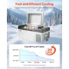 image:imageVEVOR Car Refrigerator DC 1224V AC100240V Compressor Electric Cooler 4F to 68F Car Fridge with APP Control 16 QT Cars Freezer for RVs Campsites Boats Camping Fishing 60W Portable Freezer21QT