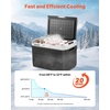 image:imageVEVOR Car Refrigerator DC 1224V AC100240V Compressor Electric Cooler 4F to 68F Car Fridge with APP Control 16 QT Cars Freezer for RVs Campsites Boats Camping Fishing 60W Portable Freezer528 QT