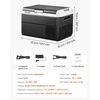 image:imageVEVOR Car Refrigerator DC 1224V AC100240V Compressor Electric Cooler 4F to 68F Car Fridge with APP Control 16 QT Cars Freezer for RVs Campsites Boats Camping Fishing 60W Portable Freezer423 QT