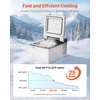 image:imageVEVOR Car Refrigerator DC 1224V AC100240V Compressor Electric Cooler 4F to 68F Car Fridge with APP Control 16 QT Cars Freezer for RVs Campsites Boats Camping Fishing 60W Portable Freezer10QT