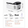 image:imageVEVOR Car Refrigerator DC 1224V AC100240V Compressor Electric Cooler 4F to 68F Car Fridge with APP Control 16 QT Cars Freezer for RVs Campsites Boats Camping Fishing 60W Portable Freezer16QT