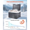 image:imageVEVOR Car Refrigerator DC 1224V AC100240V Compressor Electric Cooler 4F to 68F Car Fridge with APP Control 16 QT Cars Freezer for RVs Campsites Boats Camping Fishing 60W Portable Freezer264QT