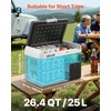 image:imageVEVOR Car Refrigerator DC 1224V AC100240V Compressor Electric Cooler 4F to 68F Car Fridge with APP Control 16 QT Cars Freezer for RVs Campsites Boats Camping Fishing 60W Portable Freezer264QT