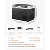image:imageVEVOR Car Refrigerator DC 1224V AC100240V Compressor Electric Cooler 4F to 68F Car Fridge with APP Control 16 QT Cars Freezer for RVs Campsites Boats Camping Fishing 60W Portable Freezer528 QT