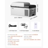 image:imageVEVOR Car Refrigerator DC 1224V AC100240V Compressor Electric Cooler 4F to 68F Car Fridge with APP Control 16 QT Cars Freezer for RVs Campsites Boats Camping Fishing 60W Portable Freezer21QT