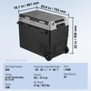 image:imageVEVOR Car Refrigerator DC 1224V AC100240V Compressor Electric Cooler 4F to 68F Car Fridge with APP Control 21 QT Cars Freezer for RVs Campsites Boats Camping Fishing 60W Portable Freezer615QT Dual Zone with Handle