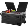 image:imageVEVOR Car Refrigerator DC 1224V AC100240V Compressor Electric Cooler 4F to 68F Car Fridge with APP Control 21 QT Cars Freezer for RVs Campsites Boats Camping Fishing 60W Portable Freezer120QT Dual Zone with Handle