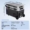 image:imageVEVOR Car Refrigerator DC 1224V AC100240V Compressor Electric Cooler 4F to 68F Car Fridge with APP Control 21 QT Cars Freezer for RVs Campsites Boats Camping Fishing 60W Portable Freezer528QT Dual Zone with Handle