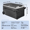 image:imageVEVOR Car Refrigerator DC 1224V AC100240V Compressor Electric Cooler 4F to 68F Car Fridge with APP Control 21 QT Cars Freezer for RVs Campsites Boats Camping Fishing 60W Portable Freezer120QT Dual Zone with Handle
