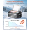 image:imageVEVOR Car Refrigerator DC 1224V AC100240V Compressor Electric Cooler 4F to 68F Car Fridge with APP Control 21 QT Cars Freezer for RVs Campsites Boats Camping Fishing 60W Portable Freezer21QT