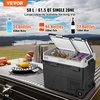 image:imageVEVOR Car Refrigerator DC 1224V AC100240V Compressor Electric Cooler 4F to 68F Car Fridge with APP Control 21 QT Cars Freezer for RVs Campsites Boats Camping Fishing 60W Portable Freezer615QT Dual Zone with Handle