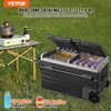 image:imageVEVOR Car Refrigerator DC 1224V AC100240V Compressor Electric Cooler 4F to 68F Car Fridge with APP Control 21 QT Cars Freezer for RVs Campsites Boats Camping Fishing 60W Portable Freezer120QT Dual Zone with Handle