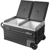 image:imageVEVOR Car Refrigerator DC 1224V AC100240V Compressor Electric Cooler 4F to 68F Car Fridge with APP Control 21 QT Cars Freezer for RVs Campsites Boats Camping Fishing 60W Portable Freezer120QT Dual Zone with Handle