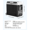 image:imageVEVOR Car Refrigerator DC 1224V AC100240V Compressor Electric Cooler 4F to 68F Truck Refrigerator with APP Control Wheels amp Dual Zone 37 QT Cars Cooler for RVs Boats Camping Fishing58QT