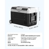 image:imageVEVOR Car Refrigerator DC 1224V AC100240V Compressor Electric Cooler 4F to 68F Truck Refrigerator with APP Control Wheels amp Dual Zone 37 QT Cars Cooler for RVs Boats Camping Fishing37QT