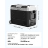 image:imageVEVOR Car Refrigerator DC 1224V AC100240V Compressor Electric Cooler 4F to 68F Truck Refrigerator with APP Control Wheels amp Dual Zone 37 QT Cars Cooler for RVs Boats Camping Fishing48QT