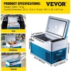 image:imageVEVOR Car Refrigerator DC 1224V AC100240V Compressor Electric Cooler 4F to 68F Truck Refrigerator with APP Control Wheels amp Dual Zone 37 QT Cars Cooler for RVs Boats Camping Fishing23QT