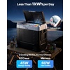 image:imageVEVOR Car Refrigerator DC 1224V AC100240V Compressor Electric Cooler 4F to 68F Truck Refrigerator with APP Control Wheels amp Dual Zone 37 QT Cars Cooler for RVs Boats Camping Fishing58QT