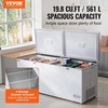 image:imageVEVOR Chest Freezer 128 Cuft  345 L Large Deep Freezer amp 4 Removable Baskets Freestanding Top Open Door Commercial Chest Freezers with Locking Lid 7Level Adjustable Temp LED Lighting 6 Wheels198 Cuft