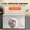 image:imageVEVOR Chest Freezer 128 Cuft  345 L Large Deep Freezer amp 4 Removable Baskets Freestanding Top Open Door Commercial Chest Freezers with Locking Lid 7Level Adjustable Temp LED Lighting 6 Wheels128 Cuft