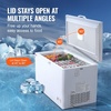 image:imageVEVOR Chest Freezer 128 Cuft  345 L Large Deep Freezer amp 4 Removable Baskets Freestanding Top Open Door Commercial Chest Freezers with Locking Lid 7Level Adjustable Temp LED Lighting 6 Wheels128 Cuft