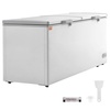 image:imageVEVOR Chest Freezer 128 Cuft  345 L Large Deep Freezer amp 4 Removable Baskets Freestanding Top Open Door Commercial Chest Freezers with Locking Lid 7Level Adjustable Temp LED Lighting 6 Wheels198 Cuft