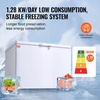 image:imageVEVOR Chest Freezer 128 Cuft  345 L Large Deep Freezer amp 4 Removable Baskets Freestanding Top Open Door Commercial Chest Freezers with Locking Lid 7Level Adjustable Temp LED Lighting 6 Wheels128 Cuft