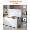 image:imageVEVOR Chest Freezer 172 Cuft Large Deep Freezer with 4 Removable Baskets Freestanding Top Open Door Commercial Chest Freezers with 7Level Adjustable Temp LED LightingLocking Lid 6 Wheels172 Cuft