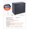 image:imageVEVOR Chest Freezer 33 Cuft Compact Deep Freezer Free Standing Top Open Door Chest Freezers with 2 Removable Baskets amp Adjustable Thermostat  Energy Saving Low Noise amp Garage Ready WhiteBlack