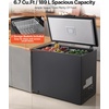 image:imageVEVOR Chest Freezer 33 Cuft Compact Deep Freezer Free Standing Top Open Door Chest Freezers with 2 Removable Baskets amp Adjustable Thermostat  Energy Saving Low Noise amp Garage Ready WhiteBlack