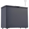 image:imageVEVOR Chest Freezer 33 Cuft Compact Deep Freezer Free Standing Top Open Door Chest Freezers with 2 Removable Baskets amp Adjustable Thermostat  Energy Saving Low Noise amp Garage Ready WhiteBlack